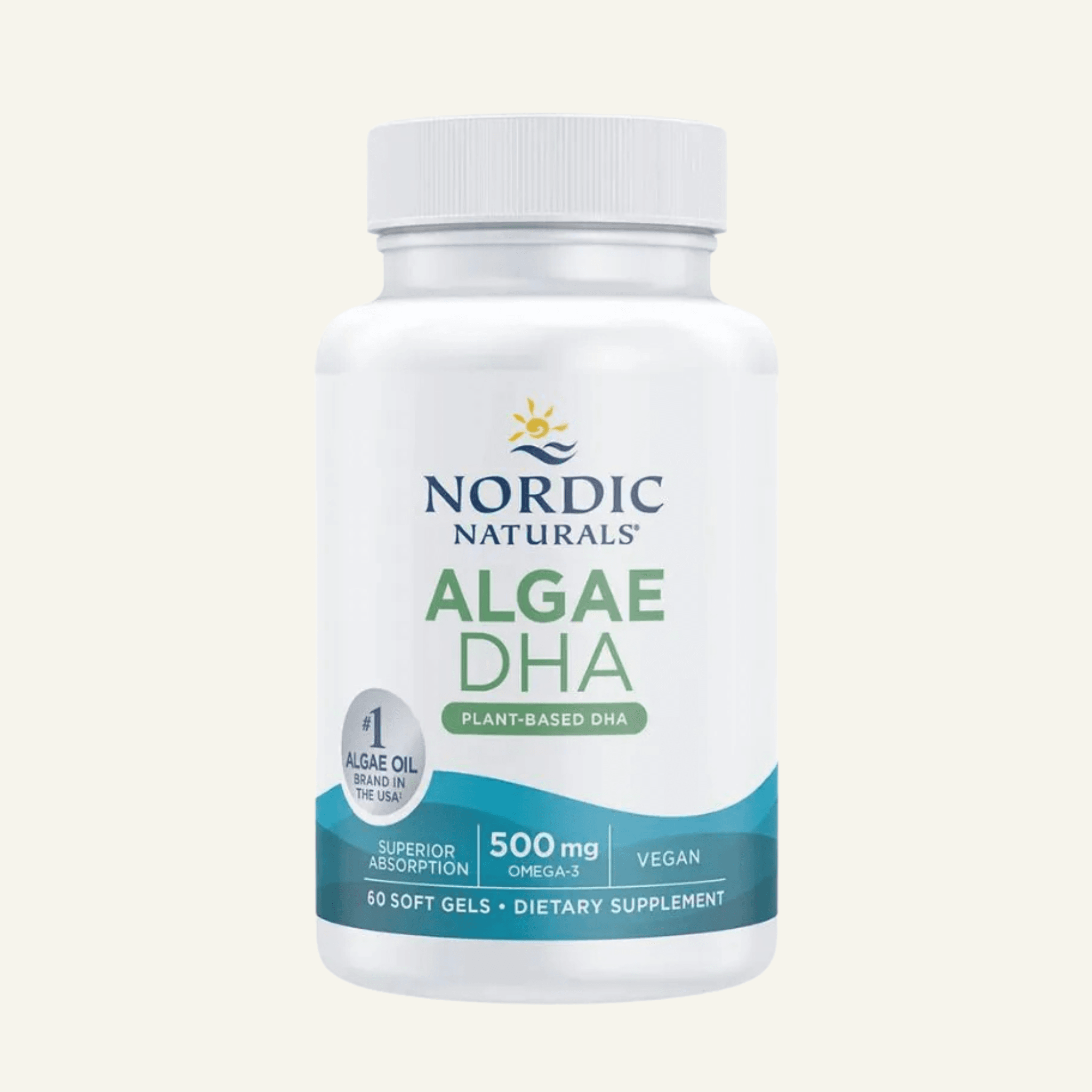 Algae DHA, 500mg - 60 softgels