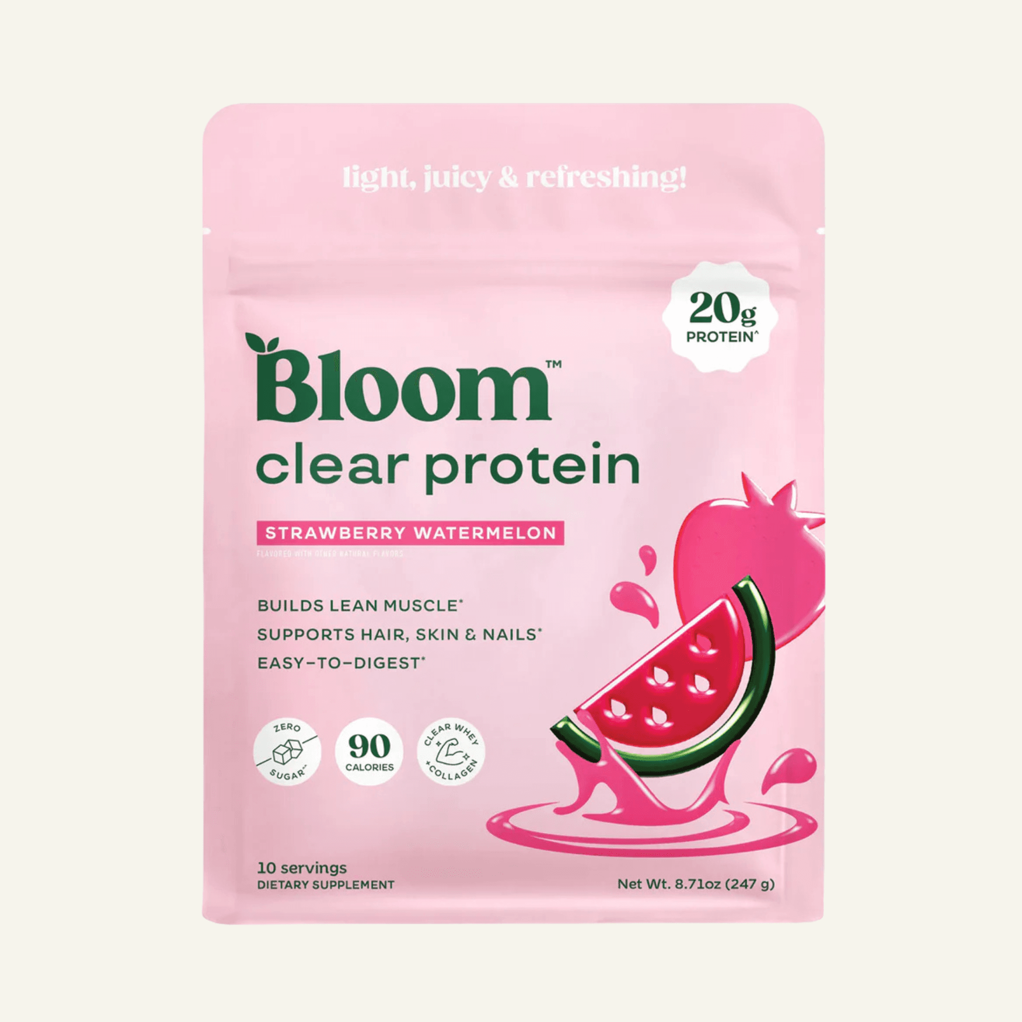 Clear Protein & Collagen 250g Strawberry Watermelon