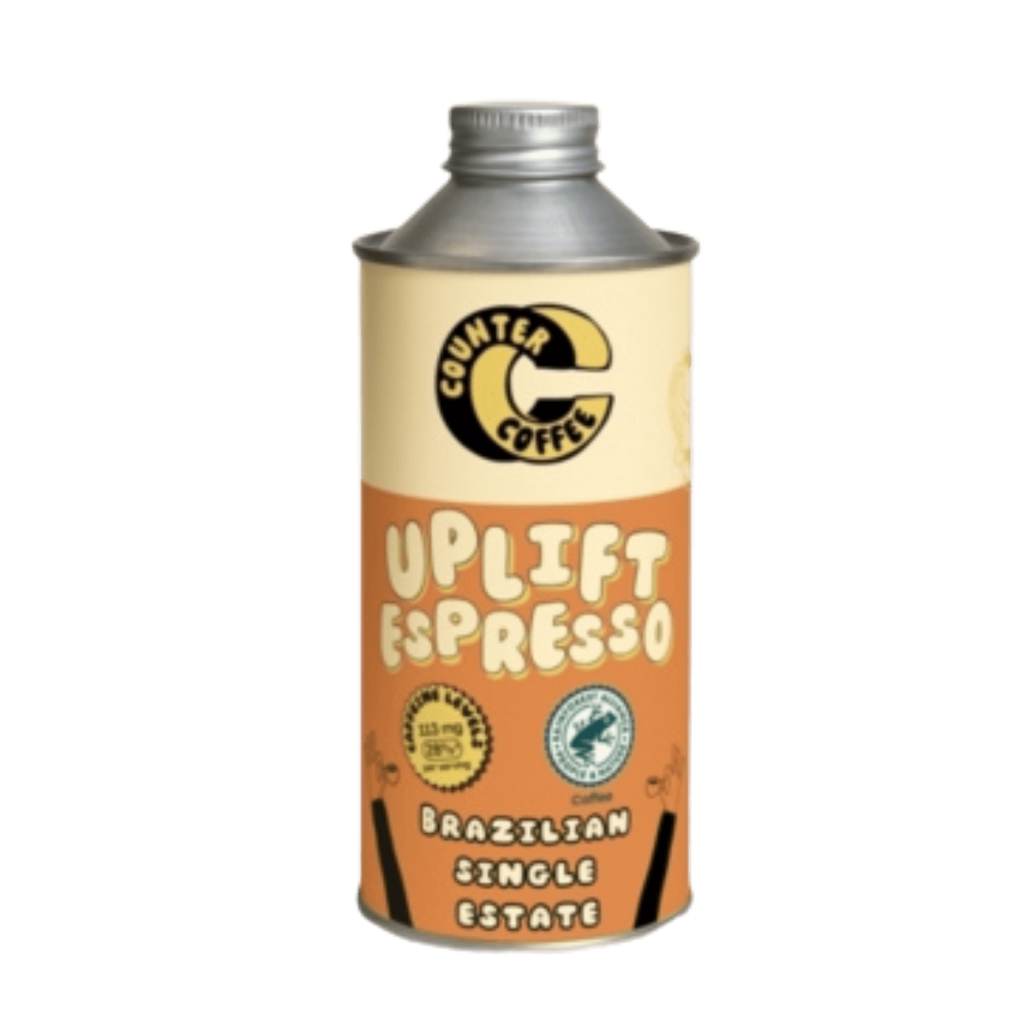 Coffee - Uplift Espresso Tin 350g Fresh Roasted Brazilian: Whole Bean / 350g