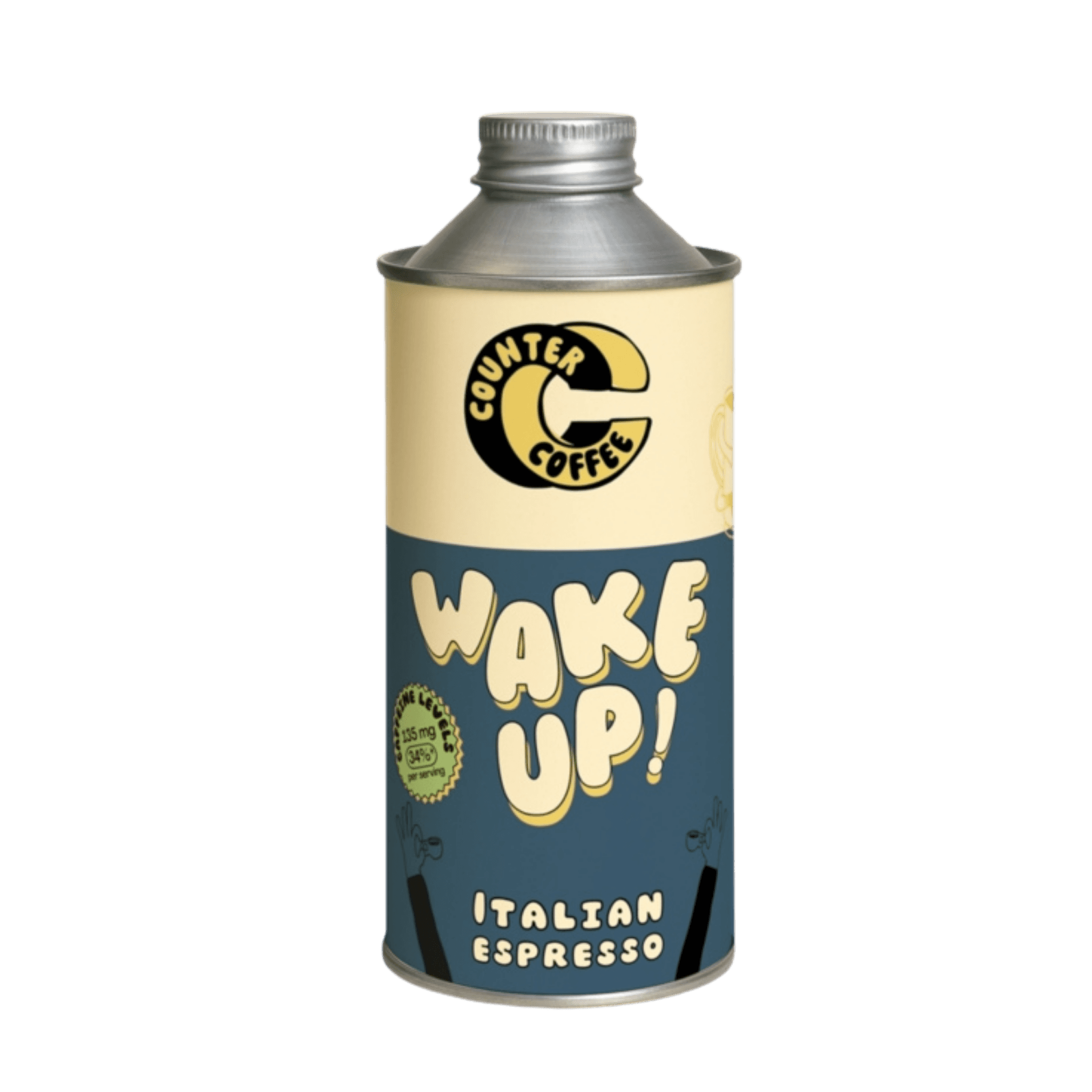 Coffee, Wake Up! Espresso Tin 350g Fresh Roasted in Bristol: Whole Bean / 350g