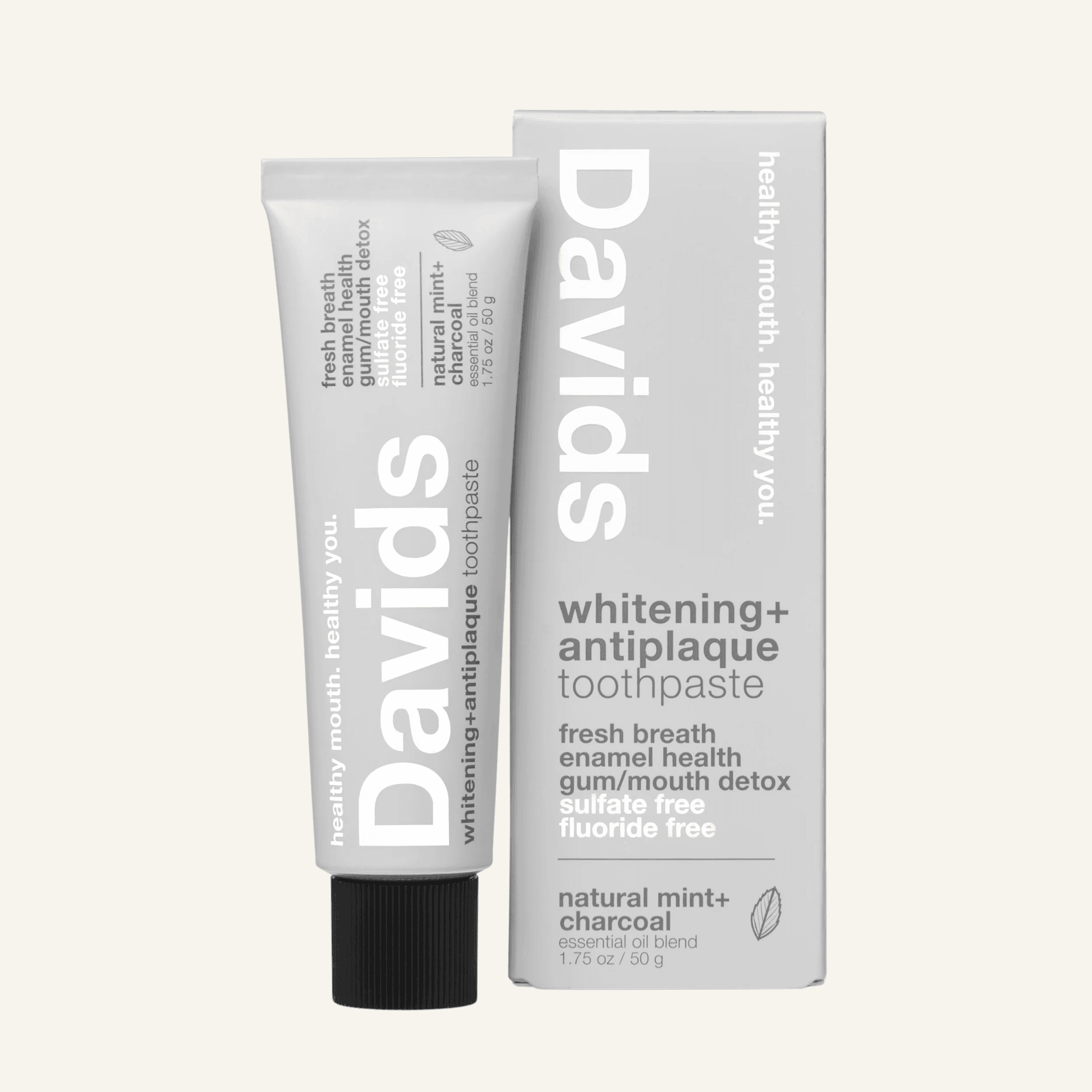 Travel size premium toothpaste - charcoal+peppermint