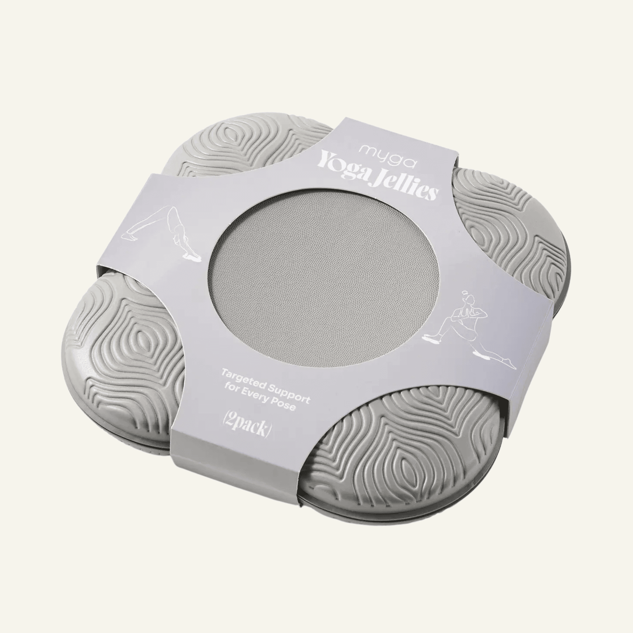 Grey Yoga Support Jellies – 2 Pack