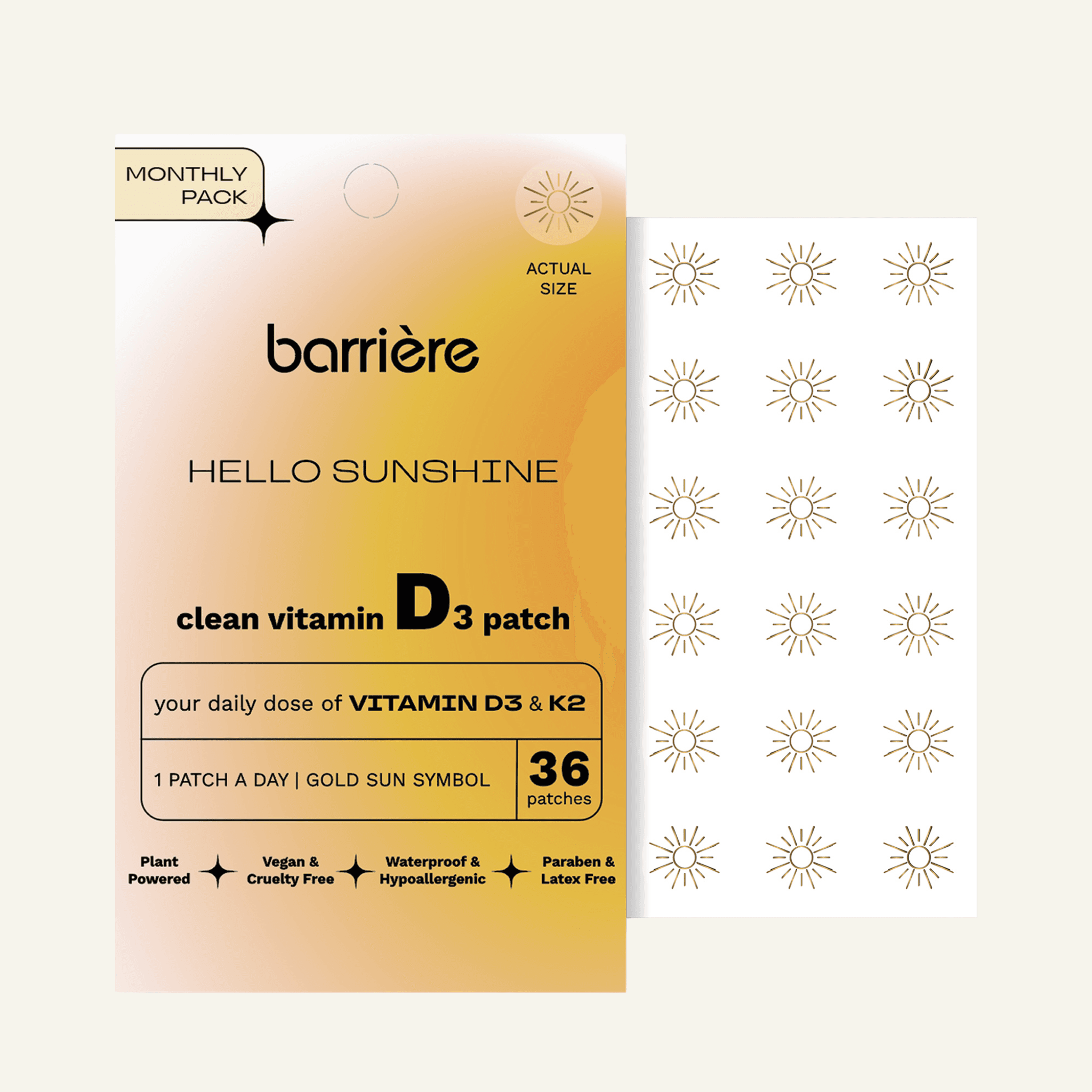Hello Sunshine Clean Vitamin D3 Patch