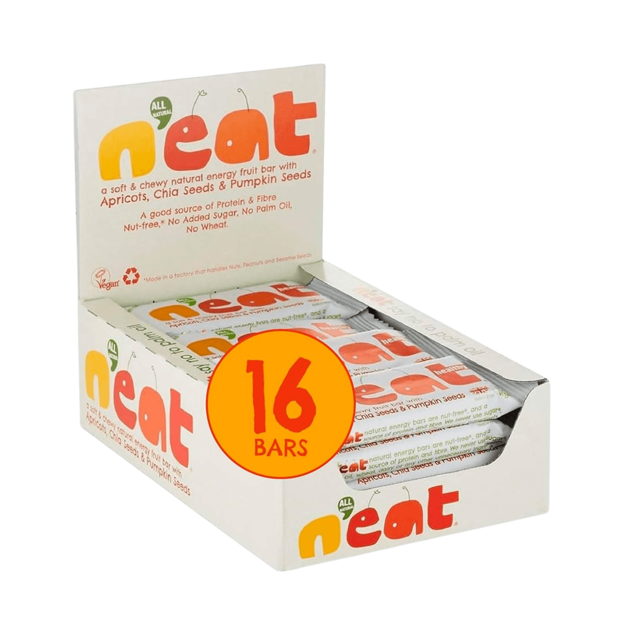 Natural Energy Apricot, Chia, Pumpkin Seeds Bar 45g