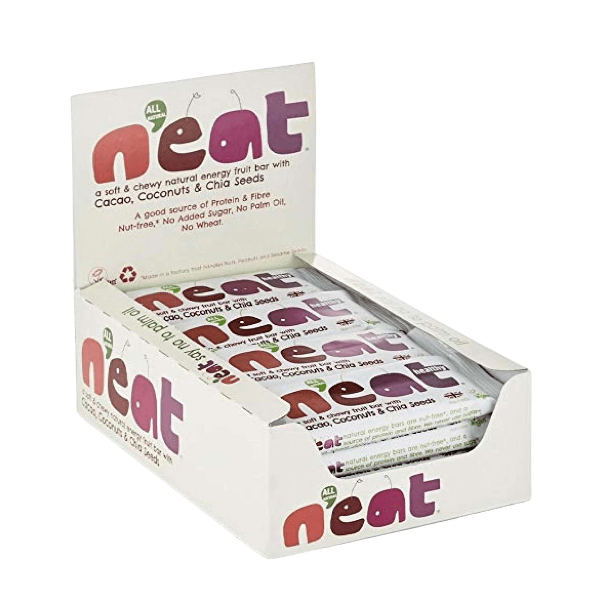 Natural Energy Cacao, Coconut & Chia Seeds Bars 45g