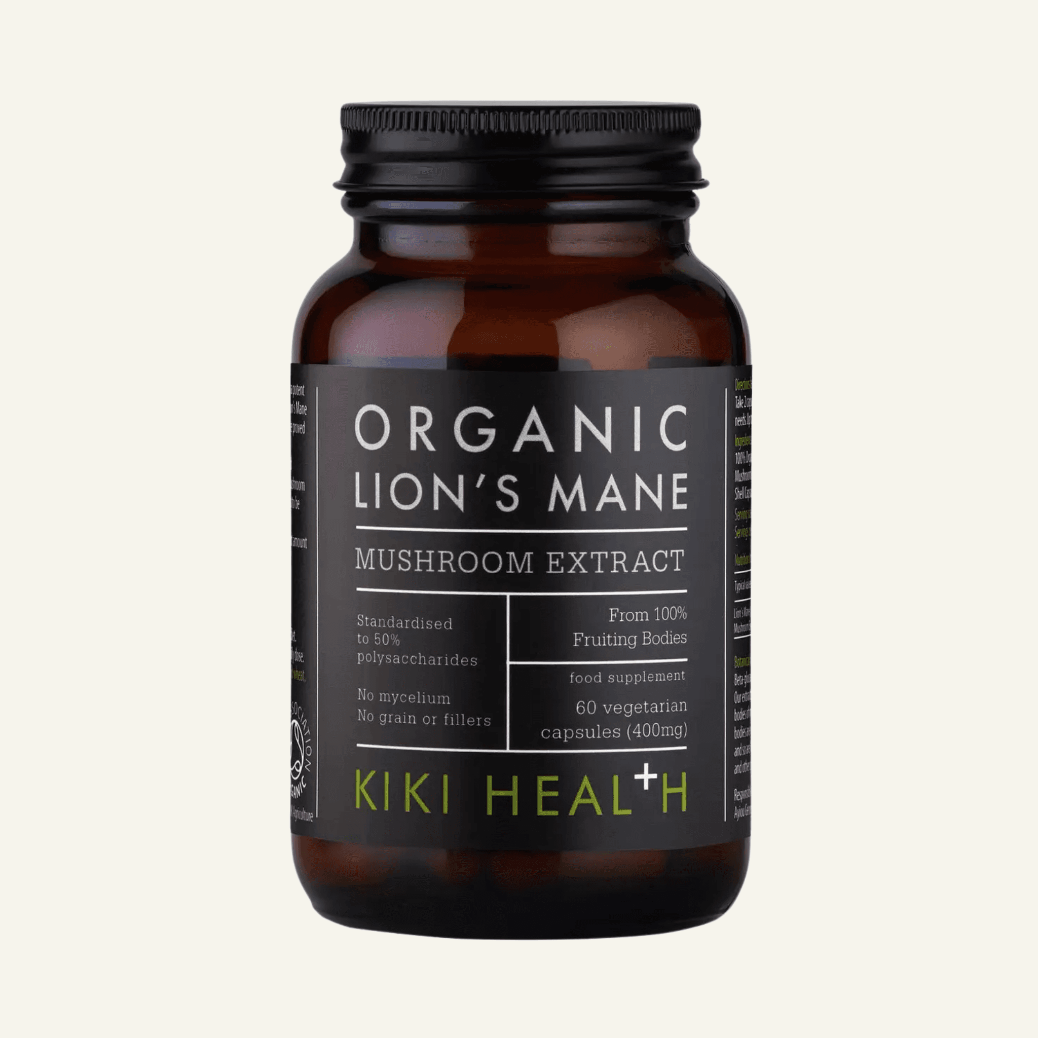 Organic Lion's Mane Extract Mushroom - 60 Vegicaps