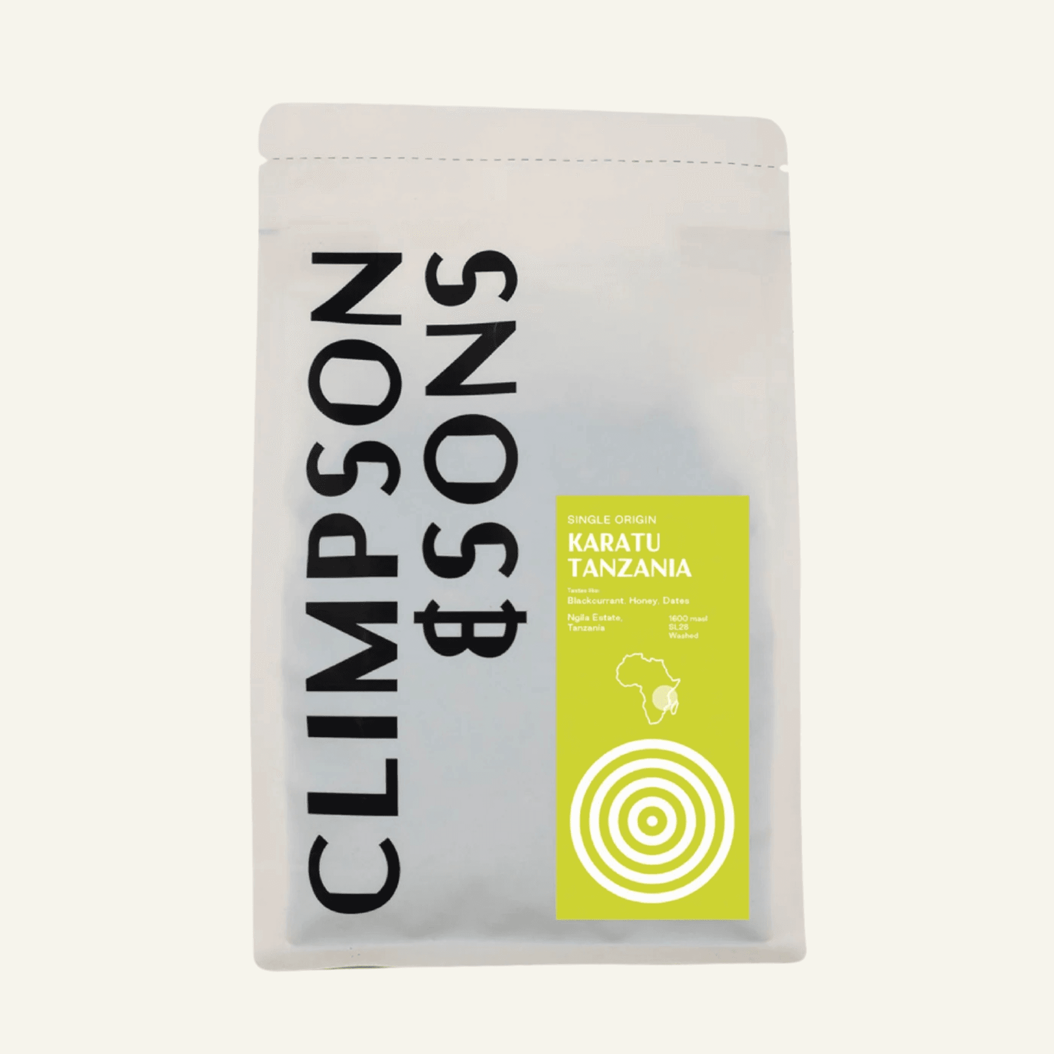 Tanzanian Single Origin Washed Ground Coffee: 250g / Espresso