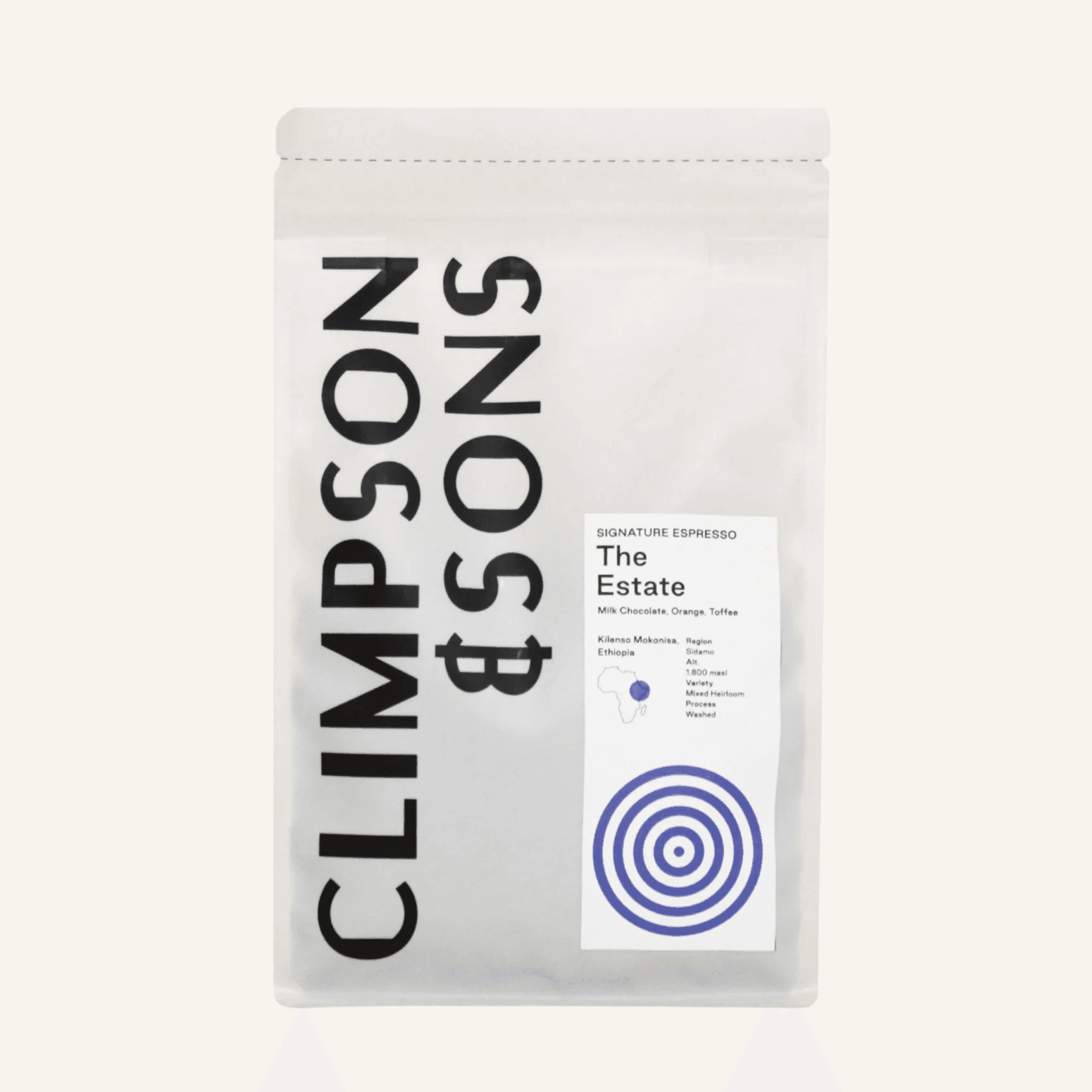 The Estate, Ethiopia: Single Origin Ground Coffee: 250g / Espresso