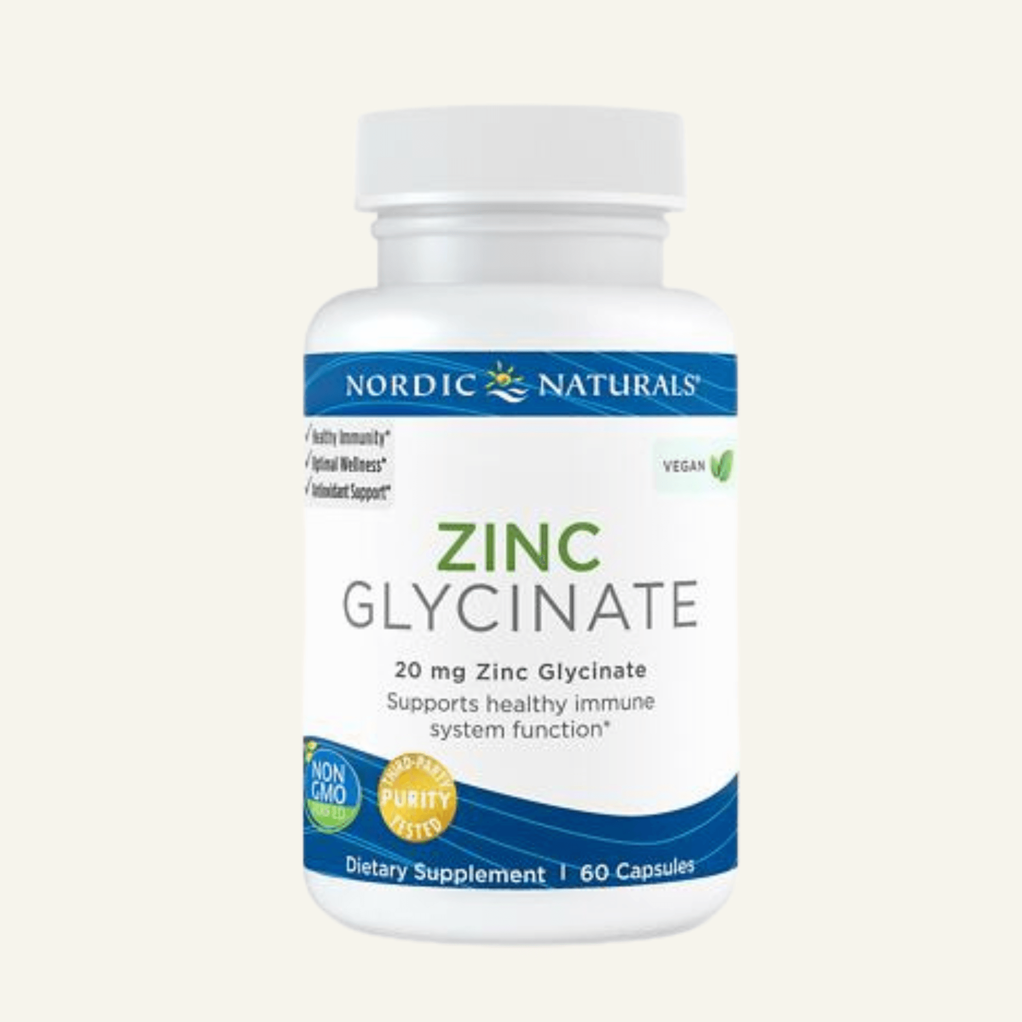 Zinc Glycinate, 20mg - 60 caps